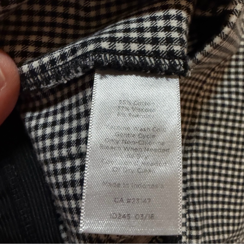 Talbots Black and White Houndstooth Fabric - Picture 3 of 4